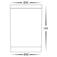 Lexan White 9in1 Surface Mounted GU10 LED Downlight