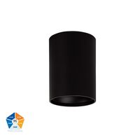 Nella Black 7w Surface Mounted LED Downlight