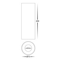 Nella Black 7w Surface Mounted LED Downlight