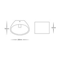 Arc Large Plaster LED Wall Light