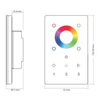 RGBC or RGBW LED Touch Panel