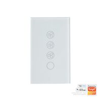White Wifi Fan with Light Controller