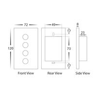 White Wifi Fan with Light Controller