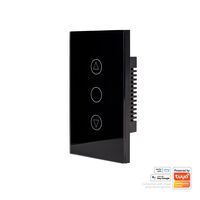 Wifi Single Gang Black Dimmer Wall Switch