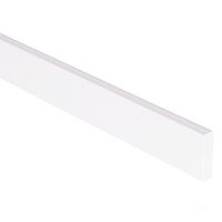 White Side Mounted Aluminium Profile