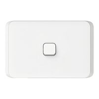 Clipsal Iconic, Flush Switch, Horizontal Mount, 1 Gang, 1-Way/2-Way, 230/240V 10AX - Vivid White