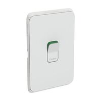 Clipsal Iconic, Switch Plate Skin, 1 Gang, COOKER, Horizontal/Vertical Mount250V, 45A, Clip-On - Cool Grey
