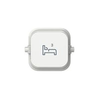 Clipsal Iconic, Bed 3 Rocker, 10 Pack - Vivid White