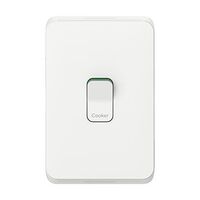 Clipsal Iconic, Cooking Appliance Isolator Switch and Skin, Horizontal/Vertical MountSingle Pole 250V, 45A - Vivid White