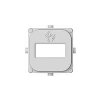Clipsal Iconic, USB Mechanism Cap Single USB Charger, 5 Pack - Cool Grey