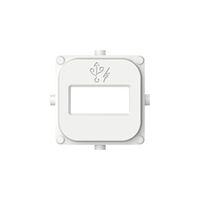 Clipsal Iconic, USB Mechanism Cap Single USB Charger, 5 Pack - Vivid White