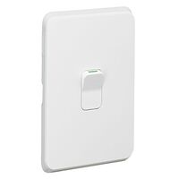 Clipsal Iconic, Switch Plate Skin, 1 Gang, COOKER, Horizontal/Vertical Mount250V, 45A, Clip-On - Extra Vivid White