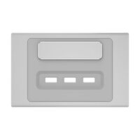 Clipsal Iconic, Styl USB Charging Station Skin, 3 Gang - Silver