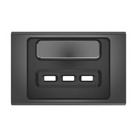 Clipsal Iconic, Styl USB Charging Station Skin, 3 Gang - Silver Shadow