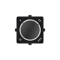 Clipsal Iconic, Styl Knob Kit, Rotary, Off-1-2-3 - Silver Shadow