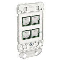 Clipsal Iconic, Gridplate and Mechanism, 4 Gang, 230/240V, 10AX