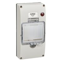 Clipsal - 56 Series, Mounting Cover Kit, 4 Module, with 240/415V Neon, Protective Membrane - Grey