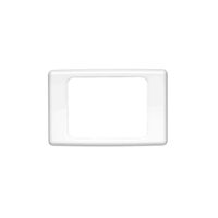 2000 Series, Flush Surround, 1 Gang, Horizontal Mount, Curved Sided, Standard Pattern - White Electric