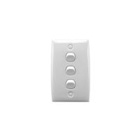 Standard Series, Flush Switch, 3 Gang, 250VAC, 10A, Standard, Vertical, PTN - White Electric