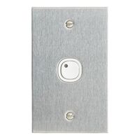 C-Bus Control and Management System, Flat Plate, Key Input, 1 Gang, B Style, Learn Enabled, Stainless Steel - White Electric