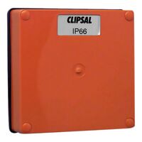 Clipsal - 56 Series, Lid, 1 Gang, Made of Plastic & Includes Gasket - Chemical Grey
