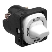 Clipsal - Mechanisms, Switch, 1 Pole, 250VAC, 10A, Auto/Off/Man - Black