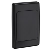 2000 Series, Flush Surround and Gridplate, Blank, Vertical/Horizontal Mount, Standard Size - Black