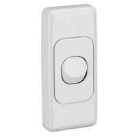 2000 Series, Flush Switch, Architrave Size, Switch 1 Gang, 250V, 10A - White Electric