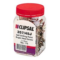 Clipsal - General Accessories, Bugle Head, Self Drilling Point, 7 X 45mm, Jar 175