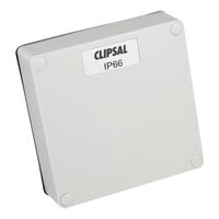 Clipsal - 56 Series, Lid, 1 Gang, Made of Plastic & Includes Gasket - Grey