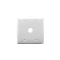 Standard Series, Flush Plate, 1 Gang, 115mmsq, Large Format - White Electric