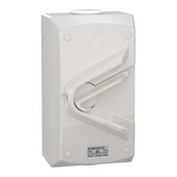 Weathershield, Switch, 1-Gang, 32mm Entry, 3 Pole, 55A, 440VAC, IP66 - Resistant Grey