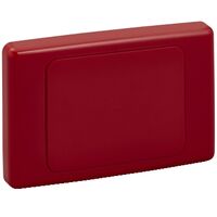 2000 Series, Flush Surround and Gridplate, Blank, Vertical/Horizontal Mount, Standard Size - Red