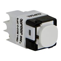 Impress Series, push-button Mechanism, Momentary, 230/240V, 16A - White Electric