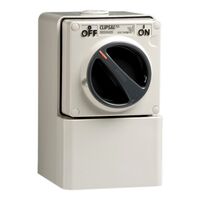 Clipsal - 56 Series, Mounting Back Box, Shallow, 2 Gang, Vertical - Grey