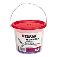 Clipsal - General Accessories, Washer Head, Self Drilling, 8 x 25mm, Bucket 500