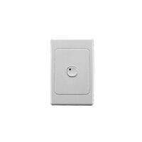 C-Bus Control and Management System, Plastic Plate Wall Switch, 1 Button - White Electric