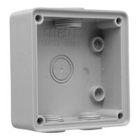 Clipsal - 56 Series, Mounting Back Box, Shallow, 1 Gang, 38x101x101mm - Grey