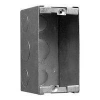 Clipsal - Mounting Accessories, Wall Box, Metal, Poured Concrete, 1 Gang Deep Wide