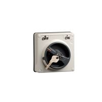 Clipsal - 56 Series, Surface Switch, 1 Pole, 250VAC, 15A, Common Key Lock, Off Locking Position - Grey