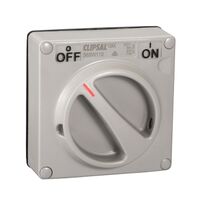 Clipsal - 56 Series, Surface Switch, PVC IP66 1 Gang 10A Less Enclosure - Chemical Grey