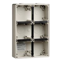 Clipsal - 56 Series, Mounting Back Box, 6 Gang - Grey