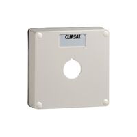 Clipsal - 56 Series, Lid, 1 Gang with 1 X 22mm Diameter Aperture. Lid Made of Plastic & Includes Gasket - Chemical Grey