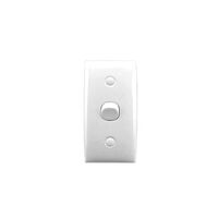 Standard Series, Flush Switch, 1 Gang, 250VAC, 10A, Vertical, Intermediate Architrave - White Electric