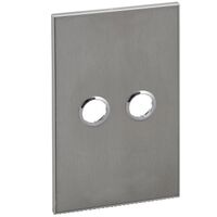 C-Bus Control and Management System, Glass Fascia, 2 Gang, Saturn Series, Rectangular - Stainless Steel