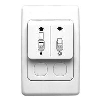 2000 Series, Room Access Card Operated Switch, 250VAC, 1 x 16A/2 x 10A, with Neon Indicator - White Electric