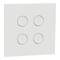 C-Bus, SpaceLogic Wall Plate, Saturn Zen, E-Series, Key Input unit, 4 keys - Zen White