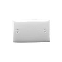 Standard Series, Flush Plate, Blank, Standard - White Electric