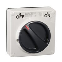 Clipsal - 56 Series, Surface Switch, PVC IP66 1 Gang 10A Less Enclosure - Resistant White Electric