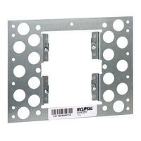 2000 Series, Metal Plaster Bracket, Vertical 2 Gang, Recess Mount